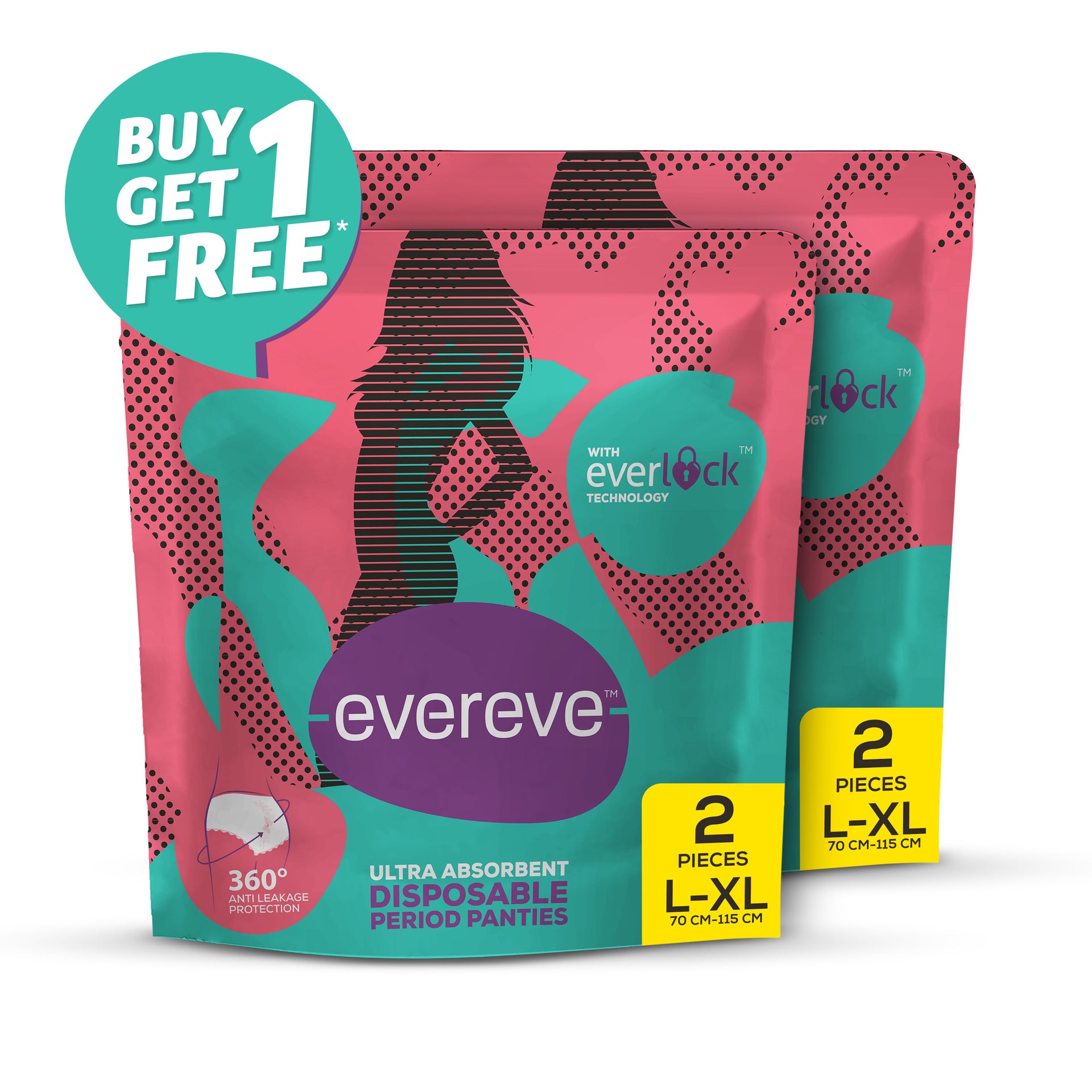 Universal evereve  period panties L-XL