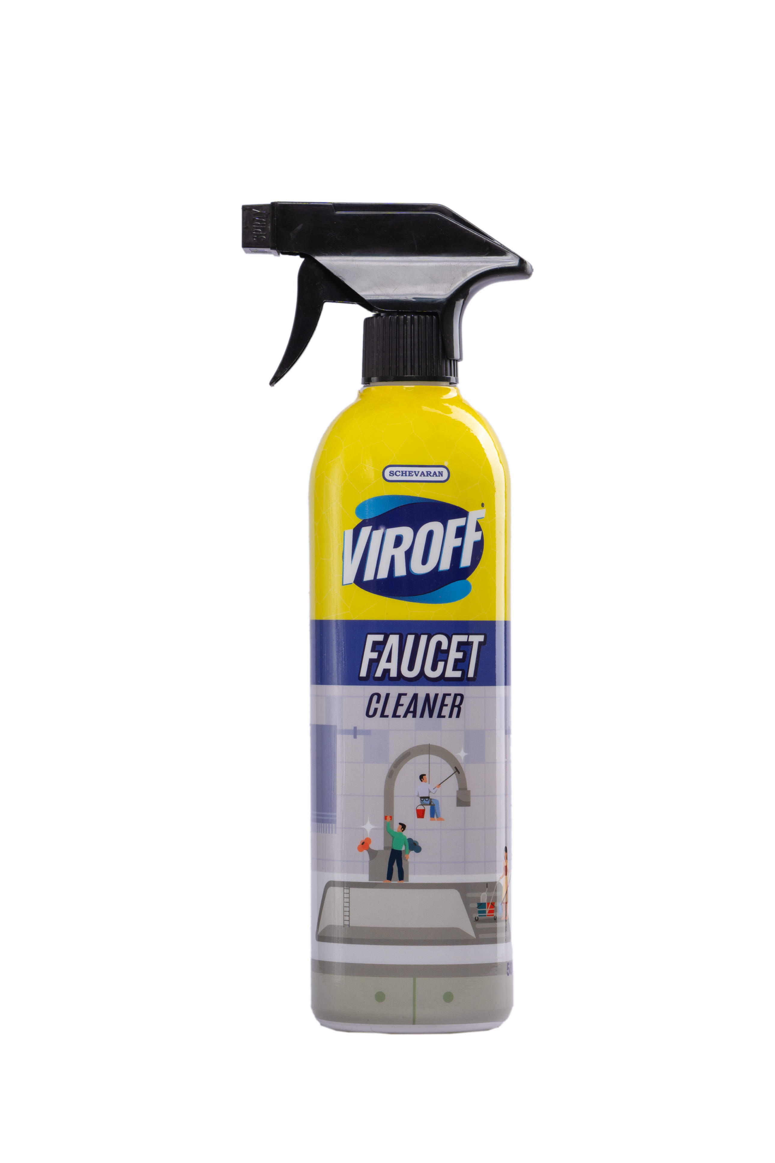 Viroff Faucet Cleaner 500ml -Eco-Friendly Solution for Faucets, Mirrors, and More | Say Goodbye to Hard Water Stains