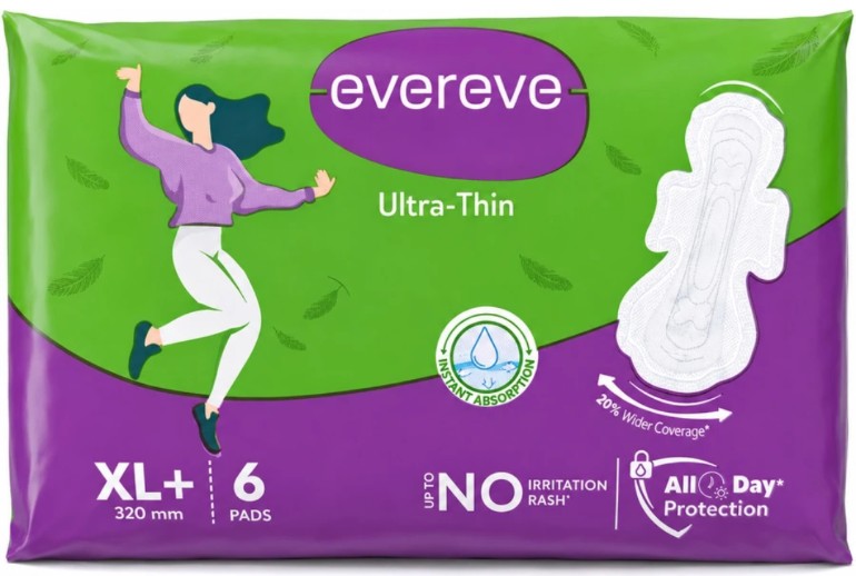 U evereve sanitary pads xl 6 pack